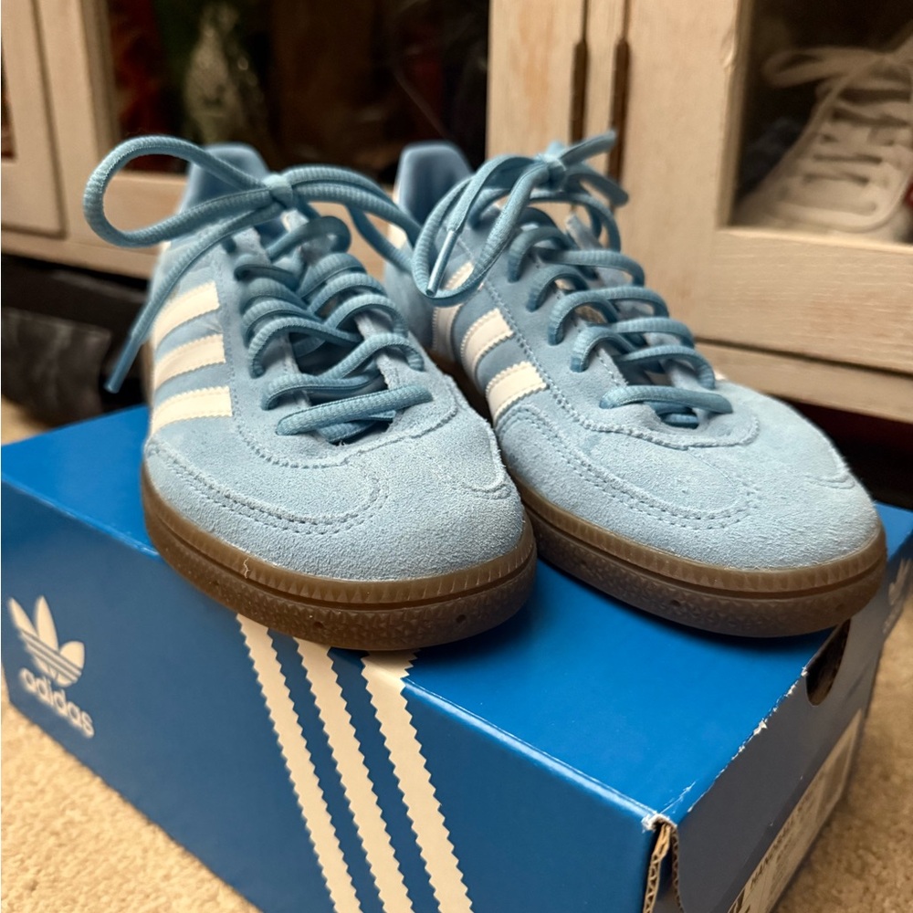 adidas Spezials Women's Sneakers in Light Blue and White